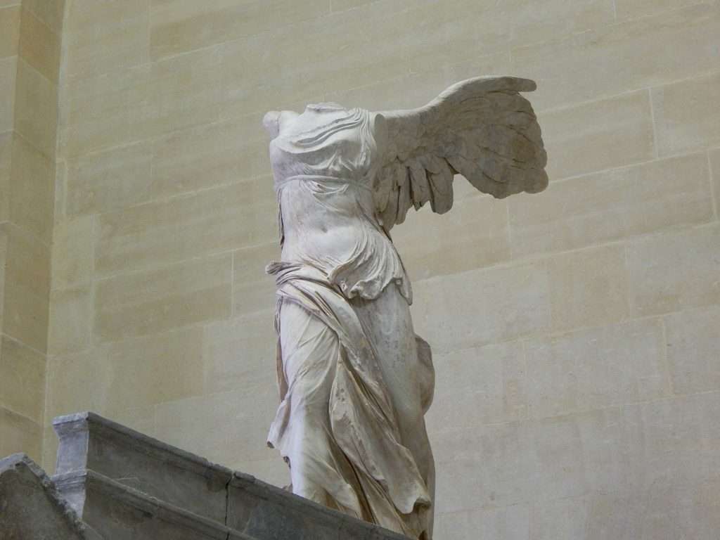 Considered one of the oldest and most influential marble statues in the world, The Winged Victory was discovered in 1863 on the island of Samothrace and is now considered one of Louvre's top three most important pieces.