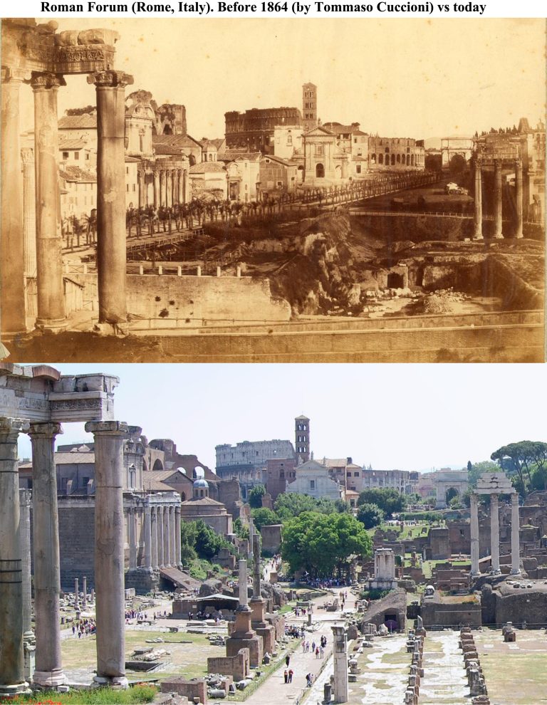 How did The Roman Forum Look Like Before Excavations?