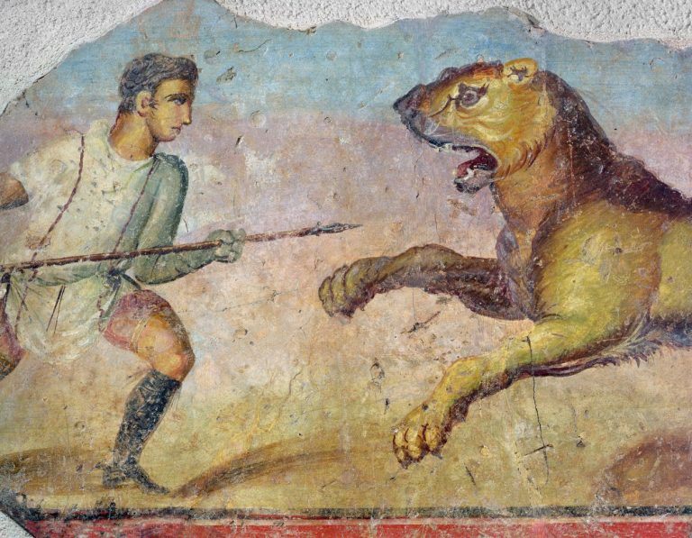 Did Gladiators ever fight Lions?